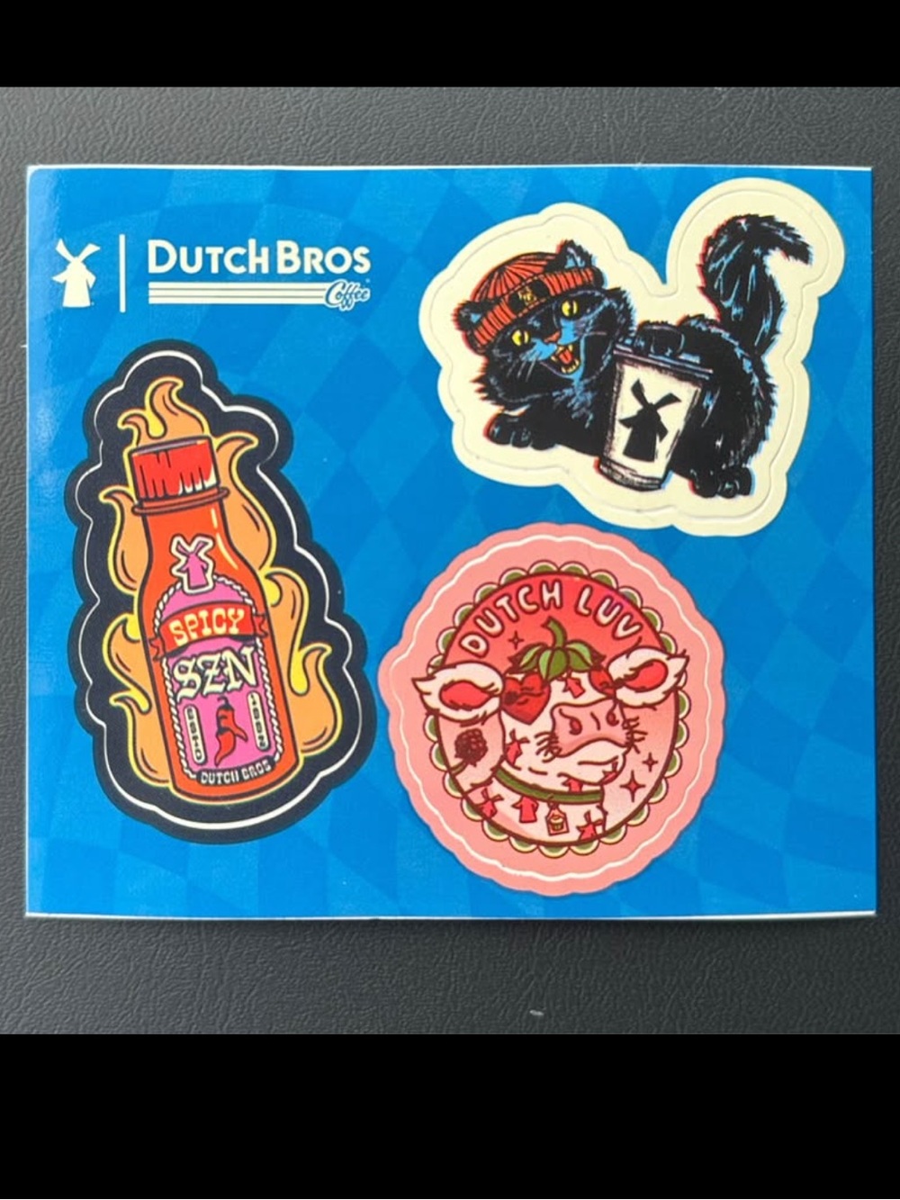 Dutch Bros Coffee Stickers – 3-Piece Set
